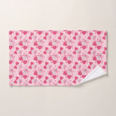 Cute Cherry Heart Towel Set | Sweet Retro Valentin バスタオルセット (ハンドタオル)