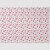 Cute Cherry Hearts Boho Scandinavian Valentine 薄葉紙 (正面)