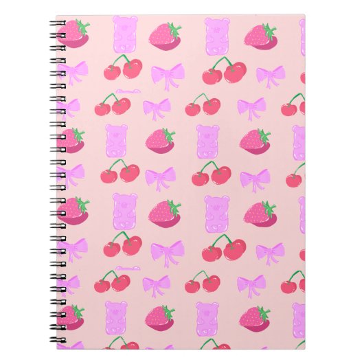 Cute cherry notebook ノートブック (正面)