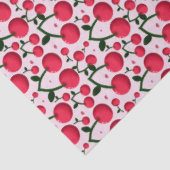 Cute Cherry Pattern Aesthetic | Red Cherry Seamles 薄葉紙 (詳細)