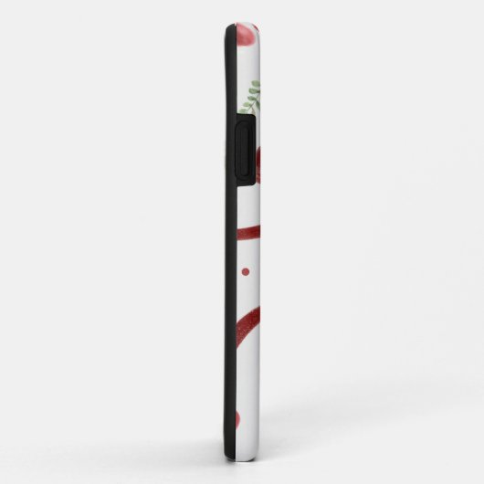 Cute Cherry & Red Ribbon Pattern Phone Case Case-Mate iPhoneケース (裏面/右)