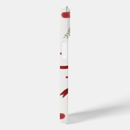 Cute Cherry & Red Ribbon Pattern Phone Case Case-Mate iPhoneケース (裏面 / 右)