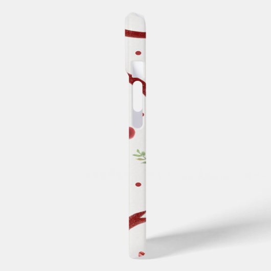 Cute Cherry & Red Ribbon Pattern Phone Case Case-Mate iPhoneケース (裏面 / 左)