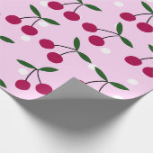 Cute Cherry Wrapping Paper ラッピングペーパー (角)