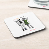 Cute Cherub Angels  Hard plastic coaster コースター (左側)