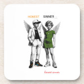 Cute Cherub Angels  Hard plastic coaster コースター (正面)