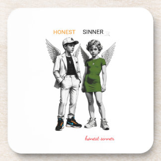 Cute Cherub Angels  Hard plastic coaster コースター