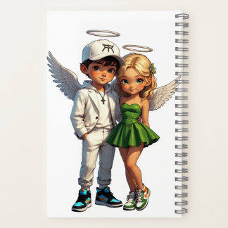 Cute Cherub Angels Spiral Notebook ノートブック