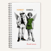 Cute Cherub Angels Spiral Notebook ノートブック (正面)