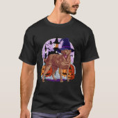 Cute Chesapeake Bay Retriever Halloween Witch Pump Tシャツ (正面)