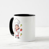 Cute Chibi Chef Mug for Food Lovers マグカップ (正面左)