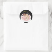 Cute Chibi Couple Love Letter Sticker - Aesthetic  ラウンドシール (バッグ)