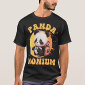 Cute Chibi Kawaii Panda Name School Year On Back B Tシャツ (正面)