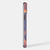 Cute Chibi Kitten at the Harbor Sunset – Whimsical iPhoneケース (右側面)