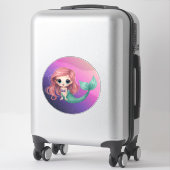 Cute Chibi Mermaid Sticker シール (スーツケース)