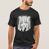 Cute Chibi Neko Girl with Smug Smile Illustration Tシャツ (正面)