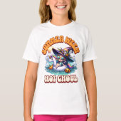 Cute Chibi Witch Unicorn Float Summerween Ghoul Tシャツ (正面)