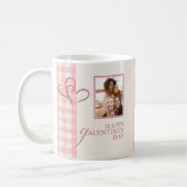 Cute Chic Pink Stylish Galentine's Besties コーヒーマグカップ (左)