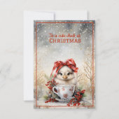 Cute Chick Christmas  カード (正面)