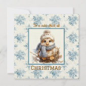 Cute Chick Christmas  カード (正面)