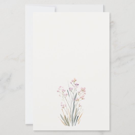 Cute Chick Farm Floral Advice For Mum Baby Shower (裏面)