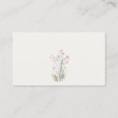 Cute Chick Farm Floral Display Shower Baby Shower エンクロージャーカード (裏面)