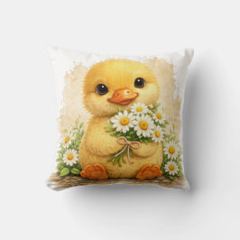 Cute Chick Flower Pillow Kawaii Easter Nursery Dec クッション