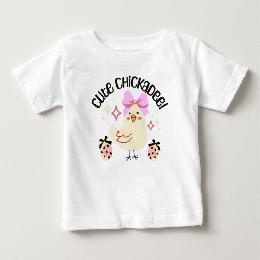Cute chickadee ベビーTシャツ (正面)