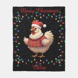 Cute Chicken Fleece Blanket フリースブランケット