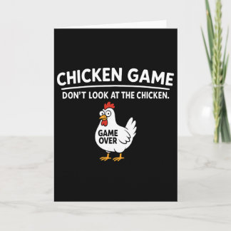 Cute Chicken Game Don't Look At The Chicken Funny  カード