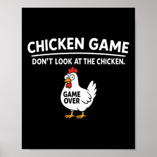 Cute Chicken Game Don't Look At The Chicken Funny  ポスター