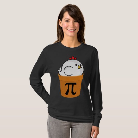 Cute Chicken in the pot Tシャツ (正面フル)