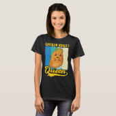 Cute Chicken Nugget Queen Foodie Girl Tシャツ (正面フル)