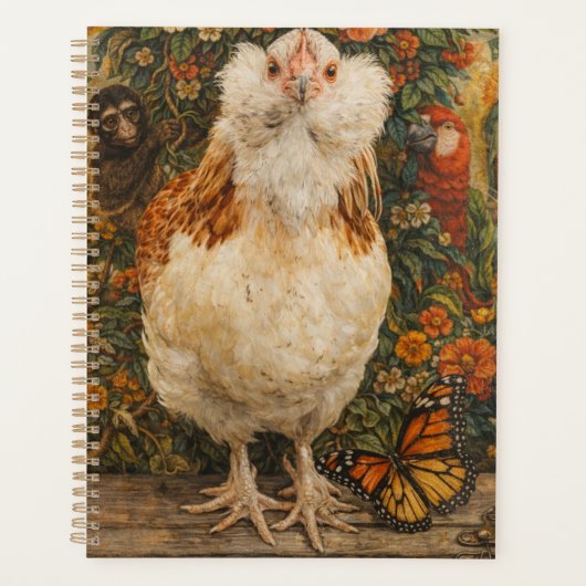 Cute Chicken Small Spiral Planner プランナー手帳 (正面)