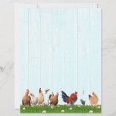 Cute Chicken Stationery - Added Cat on Back (正面)
