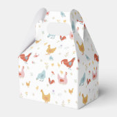 Cute Chickens Hens and Baby Chicks フェイバーボックス (裏面サイド)