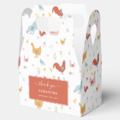 Cute Chickens Hens and Baby Chicks フェイバーボックス (オープン)