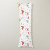 Cute Chickens Hens and Baby Chicks ボディピロー (正面縦)