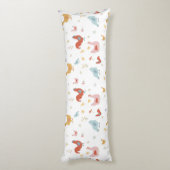 Cute Chickens Hens and Baby Chicks ボディピロー (裏面 (縦))