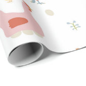 Cute Chickens Hens and Baby Chicks ラッピングペーパー (ロールコーナー)