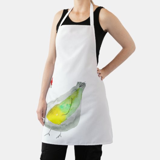 Cute chickens watercolor エプロン (インサイチュ)