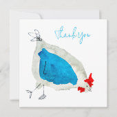 Cute chickens watercolor art ノートカード (正面)