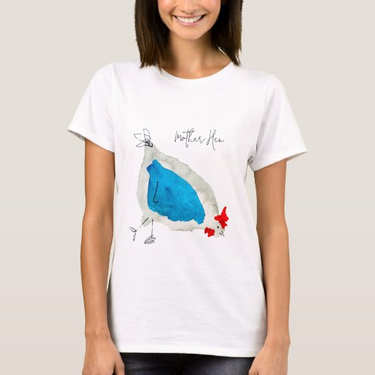 Cute chickens watercolor tシャツ (正面)