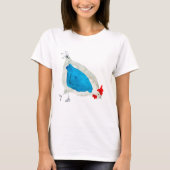 Cute chickens watercolor tシャツ (正面)
