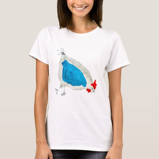 Cute chickens watercolor tシャツ (正面)