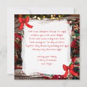 Cute Chihuahua and Cat Christmas シーズンカード (裏面)