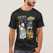 Cute Chihuahua Dogs With Easter Egg Basket Easter Tシャツ (正面)