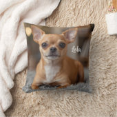 Cute Chihuahua Personalized クッション (ブランケット)