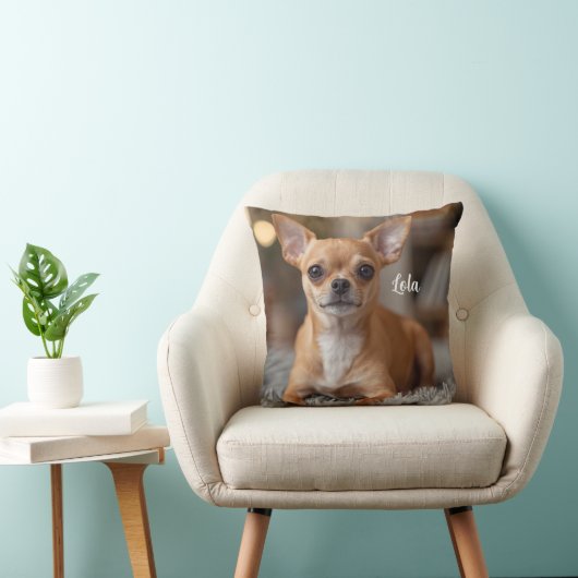 Cute Chihuahua Personalized クッション (椅子)