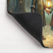 Cute Children in Winter マウスパッド (コーナー)